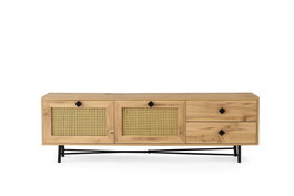 Hanah Home Hapsiyas 180 Soporte de TV Roble y Negro